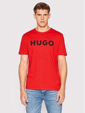 Hugo Hugo Marškinėliai Dulivio 50467556 Raudona Regular Fit