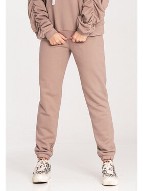 FIGL FIGL Spodnie dresowe M1056 Beżowy Jogger Fit