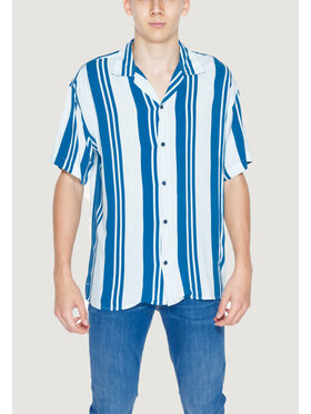 Jack & Jones Jack & Jones Πουκάμισο Jcojeff Aop Resort Ss Relax Ln Μπλε Shirt Fit