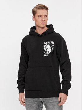 Calvin Klein Jeans Calvin Klein Jeans Felpa Modern Metals Graphic J30J324626 Nero Regular Fit