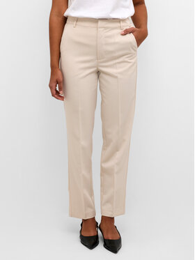 Kaffe Kaffe Pantaloni di tessuto Sakura 10507770 Écru Regular Fit