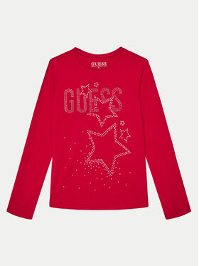 Guess Guess Majica J4BI09 J1314 Crvena Regular Fit