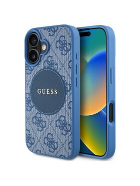 Guess Guess Etui na telefon Apple iPhone 16 Niebieski