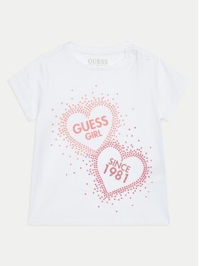 Guess Guess T-shirt K4BI01 J1314 Bijela Regular Fit