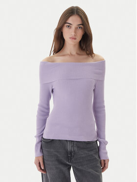 Kontatto Kontatto Megztinis 3M0813C Violetinė Regular Fit