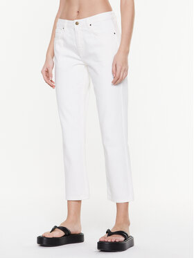 Ba&sh Ba&sh Jeans hlače Devon 1E23DEVO Bela Straight Fit