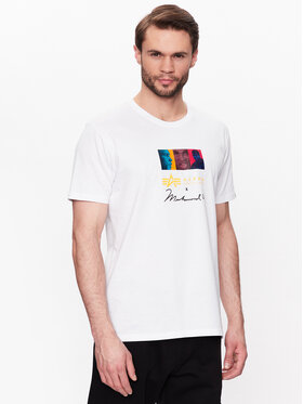 Alpha Industries Alpha Industries T-krekls Muhammad Ali Pop Art 136518 Balts Regular Fit