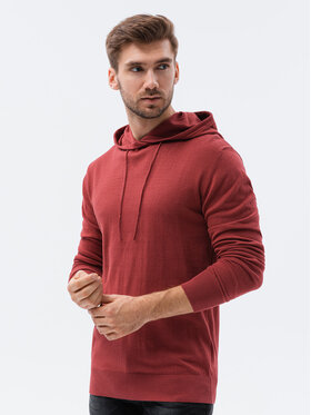 Ombre Ombre Svetr E187 Bordó Regular Fit