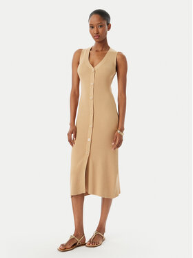 Selmark Selmark Obleka za na plažo BO796 Svetlo bež Slim Fit