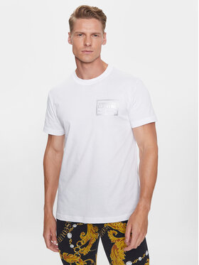 Versace Jeans Couture Versace Jeans Couture Тишърт 75GAHT12 Бял Regular Fit