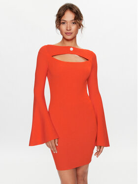 Liu Jo Liu Jo Strickkleid WF3123 MS49I Orange Slim Fit