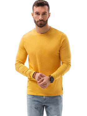 Ombre Ombre S dlouhým rukávem L131 Žlutá Slim Fit