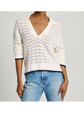 Pepe Jeans Pepe Jeans Sweter PL702165 Biały Regular Fit