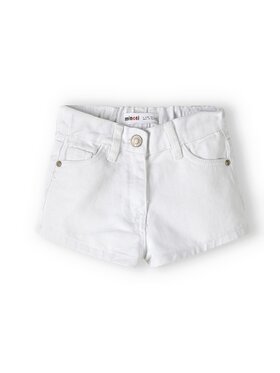 MINOTI MINOTI Szorty jeansowe 14jean 18 Biały Regular Fit