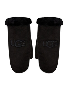 Ugg Ugg Rękawiczki Damskie Sheepskin Embroider Mitten 20932 Czarny