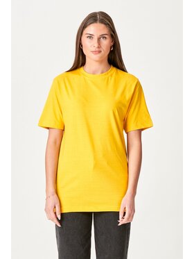 TeeShoppen TeeShoppen T-Shirt 'Oversized Collection' Żółty Oversize