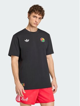 adidas adidas Koszulka techniczna Bob Marley Czarny Regular Fit