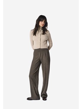 ONLY ONLY Pantaloni Onldell wide pull pant Marrone Regular Fit