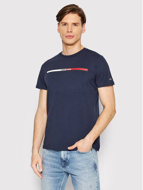Tommy Jeans Tommy Jeans T-shirt Essential Flag DM0DM13509 Blu scuro Regular Fit
