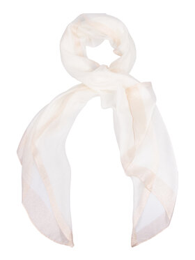 ALLORA BE UNIQUE ALLORA BE UNIQUE Szal viscose & silk Białe złoto