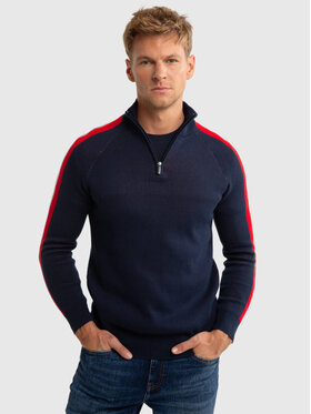 BIG STAR BIG STAR Sweter SPORTON_403_160 Granatowy Classic Fit