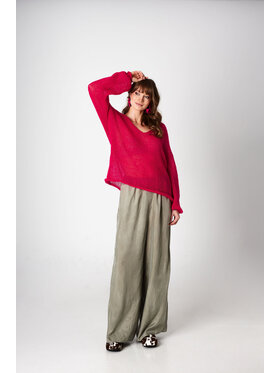 YOU by Tokarska YOU by Tokarska Sweter gili Różowy Regular Fit