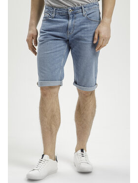 Cross Jeans Cross Jeans Szorty jeansowe A 584-019 Niebieski Relaxed Fit