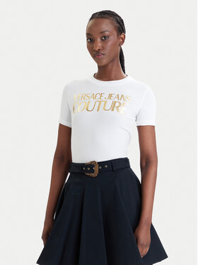 Versace Jeans Couture Versace Jeans Couture T-shirt 80HAHT00 CJ03T Bijela Slim Fit