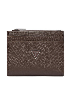 Guess Guess Denarnica SMMISB LEA03 Temno rjava