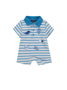 Kanz Kanz Komplet body i śpiochy 1912855-3710 Niebieski Basic Fit