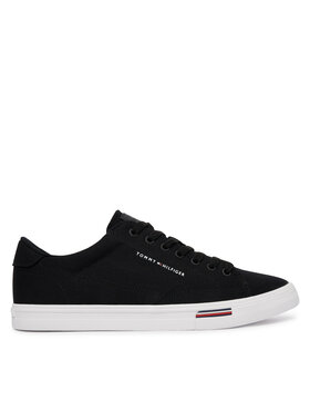 Tommy Hilfiger Tommy Hilfiger Tenis superge Vulc Core Rwb Long Lace Cvs FM0FM05813 Črna