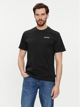 Napapijri Napapijri Tricou Iaato NP0A4HFZ Negru Regular Fit