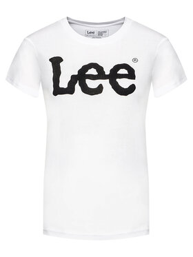 Lee Majica Logo Tee L42UER12 112109470 Bela Regular Fit