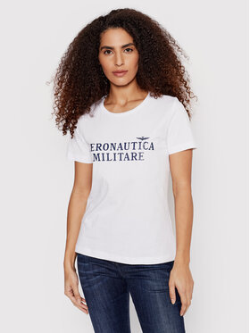 Aeronautica Militare Aeronautica Militare T-Shirt 221TS1983DJ510 Biały Regular Fit