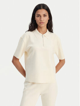 Calvin Klein Calvin Klein Polo LV044E241G Beżowy Relaxed Fit