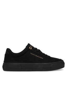 Tommy Hilfiger Tommy Hilfiger Sneakersy Th Foxing Platform Canvas FW0FW09480 Černá