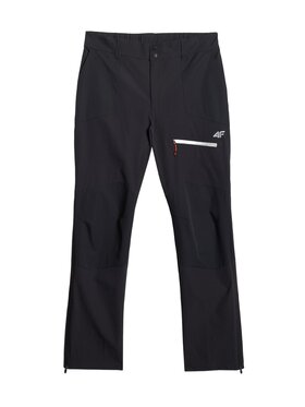 4F 4F Spodnie outdoor TREKKING Czarny Regular Fit