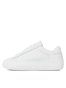 Tommy Jeans Tenisice Tjw Leather Cupsole Ess EN0EN02507 Bijela