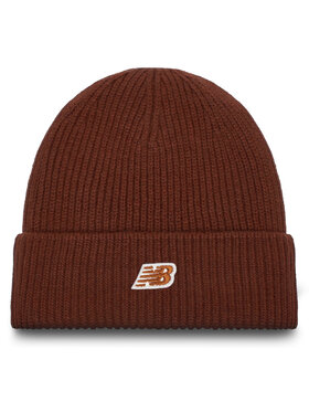 New Balance New Balance Czapka Winter Watchman Beanie Patch V3.0 LAH53008ROK Brązowy