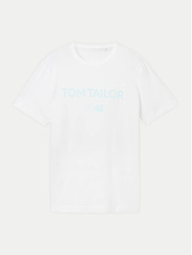 Tom Tailor T-shirt 1041871 Bijela Regular Fit