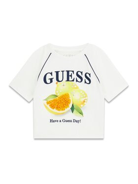 Guess Guess T-shirt J6GI08 K8HM4 Bijela Regular Fit