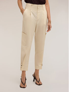 Motivi Motivi Pantaloni di tessuto P00UQ004579N002 Crema Boy Fit