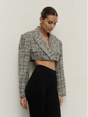 La Mania La Mania Marynarka DONNA Czarny Classic Fit