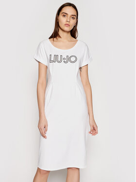 Liu Jo Sport Liu Jo Sport Ежедневна рокля TA1027 J5756 Бял Regular Fit