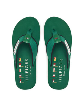 Tommy Hilfiger Tommy Hilfiger Infradito Patch Hilfiger Beach Sandal FM0FM05435 Verde