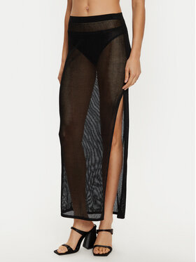 Calvin Klein Swimwear Calvin Klein Swimwear Maxi szoknya KW0KW02734 Fekete Regular Fit