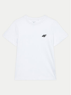 4F 4F Tricou 4FJWMM00TTSHM1626 Alb Regular Fit