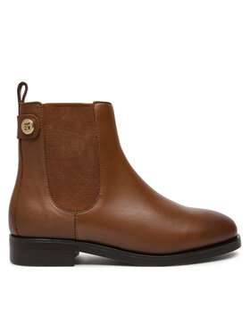 Tommy Hilfiger Tommy Hilfiger Челсі Th Stud Leather Low Chelsea FW0FW08184 Коричневий