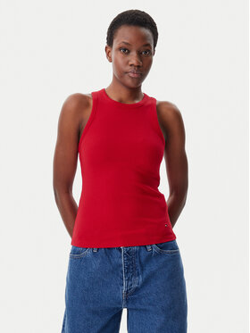 Tommy Hilfiger Tommy Hilfiger Top WW0WW38635 Roșu Slim Fit