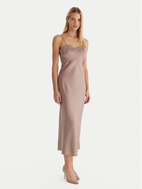 Guess Guess Večerní šaty W5YK35 WHEZ2 Béžová Slim Fit